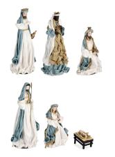 BIZZOTTO NATIVITA’ SPLENDID 6 FIGURE  AZZURRO H15