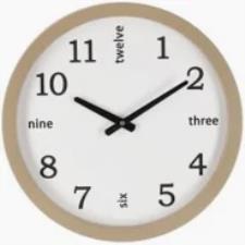 BIZZOTTO OROLOGIO PARETE EKLIN NATURALE DIAM. 40 CM