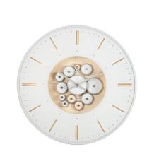 BIZZOTTO OROLOGIO PARETE INDUSTRY BIANCO E ORO 051 DIAM.53 CM