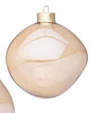 BIZZOTTO PALLA  PENDAGLIO ORGANIC BEIGE LUCIDO D100 AS VETRO TONDA SQUADRATA