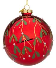 BIZZOTTO PALLA  PENDAGLIO SFERA  VETRO BLADE ROSSO D100