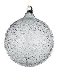 BIZZOTTO PALLA  PENDAGLIO SFERA VETRO SATURNO GRIGIO D100