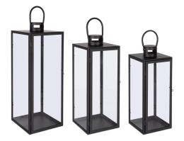 BIZZOTTO SET 3 LANTERNA LIOR NERO