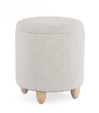 BIZZOTTO SGABELLO CONTENITORE ZENA GRIGIO CH