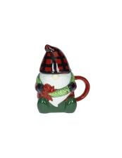 BRANDAN TAZZA GNOMO CON TAPPO CAPPELLO QUADRI