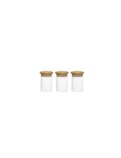 BRANDANI BARATTOLI PORTASPEZIE VETRO BOROSILICATO SET 3 PZ