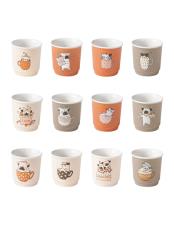 Brandani BICCHIERINO CANI E GATTI NEW BONE CHINA 1pz