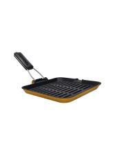 BRANDANI BISTECCHIERA GRILL QUADRATA GIALLO GHISA 24X24