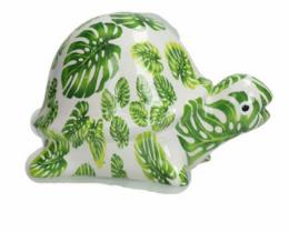 BRANDANI bomboniera SALVADANAIO TARTARUGA  DOLOMITE palme verde