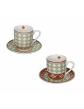 Brandani BOMBONIERE TAZZINA CAFFE LE CEMENTINE QUADRELLA  SET 2 PZ