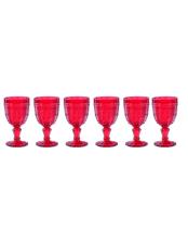 BRANDANI CALICE ROUGE ROSSO SET 6 PZ CALICI VETRO