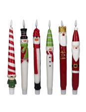 BRANDANI CANDELA CHRISTMAS LED COLORI ASSORTITI DISPLAY 1 PZ