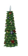 BRANDANI CANDELA LED FESTIVITY PARAFFINA ALBERO