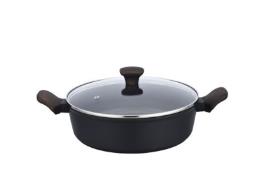 BRANDANI CASSERUOLA BASSA SHUTTLE FORGIATA NERA CM 24