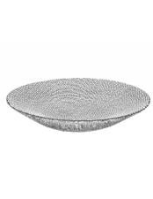 BRANDANI CENTROTAVOLA PIATTO CIOTOLA DROP TRASPARENTE VETRO CM D 40