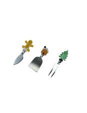 BRANDANI COLTELLI FORMAGGIO CHRISTMAS SET 3 PZ
