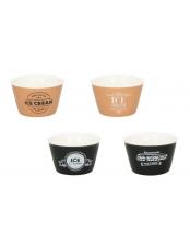 BRANDANI COPPETTE GELATO COLORI ASSORTITI SET DA 4