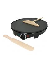 Brandani Crepiere Antiaderente Tecno Coll Inox con 2 Utensili Legno