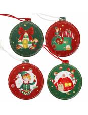 BRANDANI DECORAZIONI ELFOMAGIA SET 4 PZ CERAMICA-SUGHERO