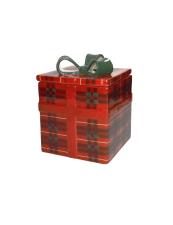 BRANDANI DECORO SCATOLA CONTENITORE TARTAN DOLOMITE 15,4X15,5X20,5 CM