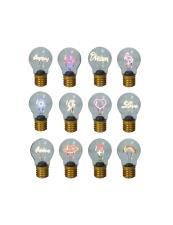 BRANDANI lampadine colori e decori assortiti vetro
