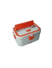 BRANDANI LUNCH BOX TERMICA GRIGIA-ROSSA C-POSATE E BORSA