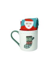 BRANDANI MUG TAZZA CALZA CON CALZINI BABBO NATALE