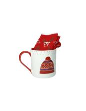 BRANDANI MUG TAZZA CAPPELLO CON CALZINI ROSSI