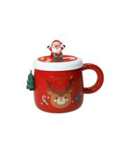 BRANDANI MUG TAZZA MAGNETE ALBERO DI NATALE CON TAPPO SILICONE