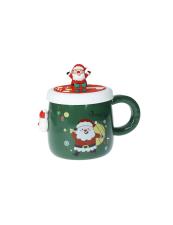 BRANDANI MUG TAZZA MAGNETE BABBO NATALE CON TAPPO SILICONE