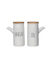BRANDANI Olio e aceto New Age dolomite con tappo bamboo set 2 pz