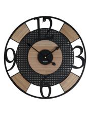 BRANDANI Orologio da parete "Elica" in Legno e metallo nero cm 45