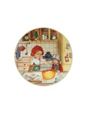 BRANDANI PIATTO NATALIZIO CUCCIOLI (BIMBI PASTICCERI) PORCELLANA D.30 CM