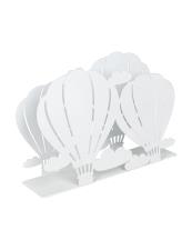 BRANDANI PORTATOVAGLIOLI PORTASALVIETTE MONGOLFIERA BIANCO METALLO