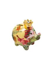 BRANDANI SALVADANAIO ELEFANTE DECORI  DOLOMITE PANNA-ORO-ROSA