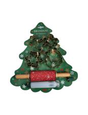 BRANDANI Set per biscotti “Albero di Natale” – 33 x 29 cm