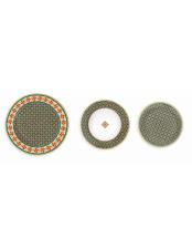 Brandani SET PIATTI TAVOLA 18 PEZZI LE CEMENTINE GIRANDOLA PORCELLANA