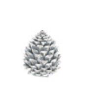 BRANDANI Sotto l&rsquo;Albero - candela led Pigna ARGENTO