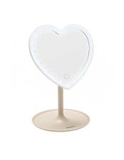 Brandani Specchio Cuore con Led Tortora