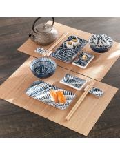 BRANDANI SUSHI SET 12 PZ PORCELLANA-BAMBOO