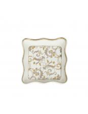 BRANDANI SVUOTATASCHE SHANTI DECO PORCELLANA BIANCO VASSOIO