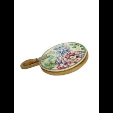 BRANDANI TAGLIERE FLORA PORCELLANA E BAMBOO CON COLTELLO