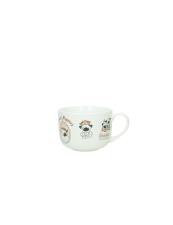 BRANDANI TAZZA COLAZIONE CANI NEW BONE CHINA BIANCO