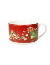 BRANDANI TAZZA COLAZIONE ELFOMAGIA NEW BONE CHINA (rosso)