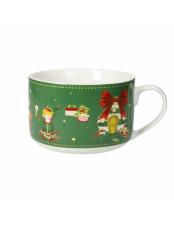 BRANDANI TAZZA COLAZIONE ELFOMAGIA NEW BONE CHINA (verde)