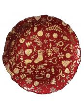 BRANDANI VASSOIO CHRISTMAS ROSSO VETRO