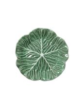 BRANDANI VASSOIO FOGLIA VEGAN VERDE PORCELLANA CM 21