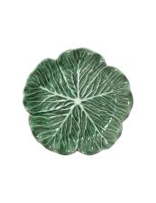 BRANDANI VASSOIO FOGLIA VEGAN VERDE PORCELLANA CM 26