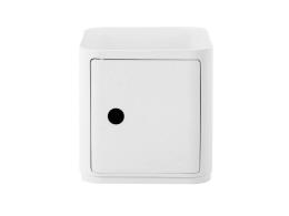 Componibile Kartell Cassetto Alto Bianco quadrato con antina coperchio e rotelle