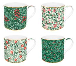 Easy Life Set quattro Mug FLORAL FANTASY fine porcellana bon china Con scatola regalo